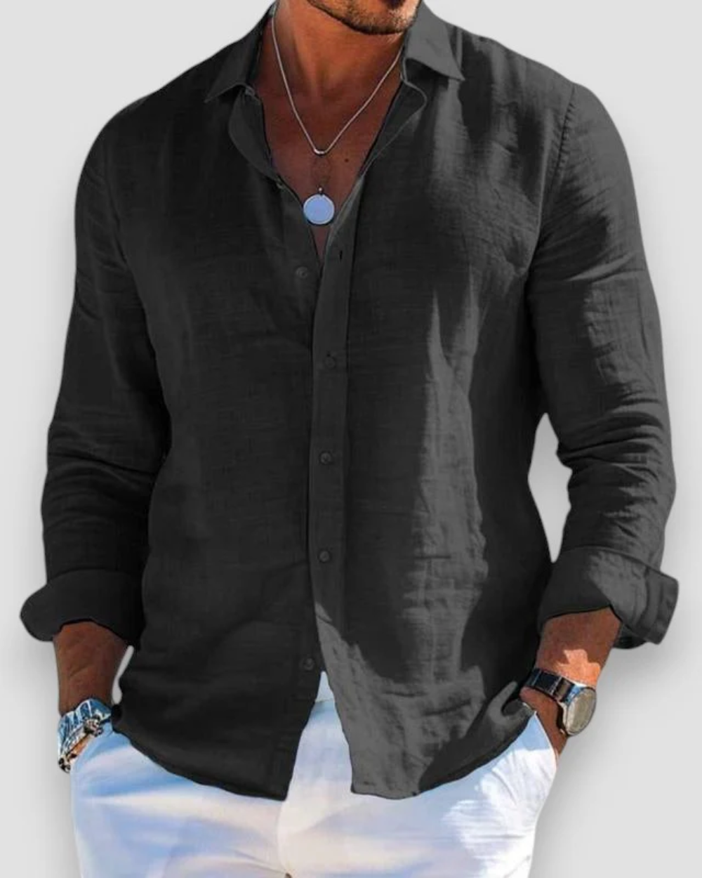 Chemise casual confortable coupe décontractée pour chaque jour homme – Omonville