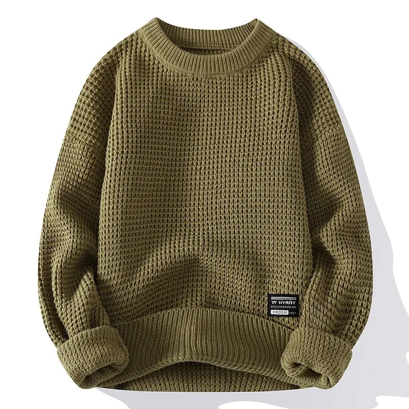 Pull en maille nid d'abeille texturée coupe confortable homme – Hossegor