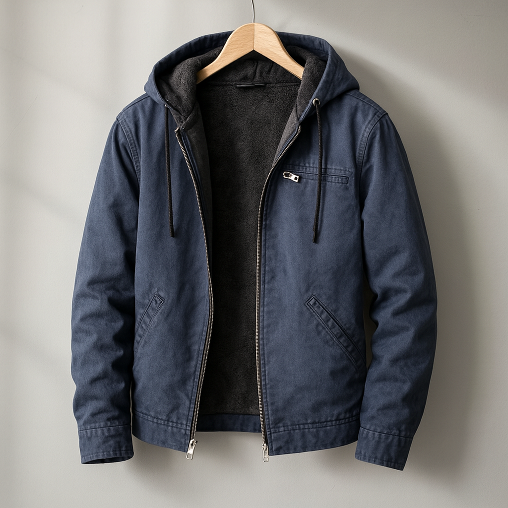 Veste doublée polaire à capuche amovible