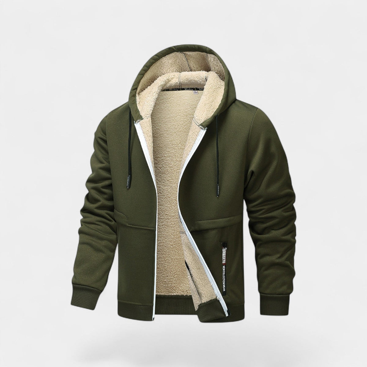 Cardigan en laine d'agneau coupe ample boutonné homme – Apremont
