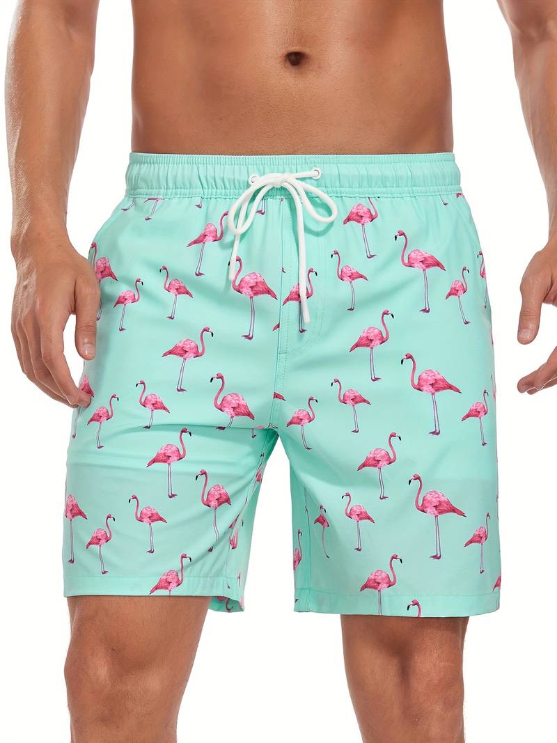 Short de bain mi-cuisse à cordon