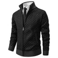 Gilet zippé en maille gaufrée col montant
