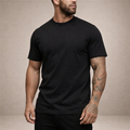 T-shirt en coton col rond coupe slim essentiel minimaliste homme – Sanguinet