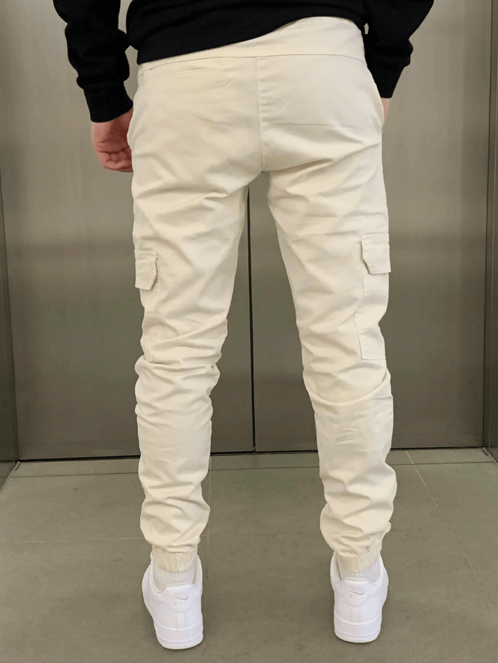 Pantalon cargo coupe souple tissu doux poches latérales homme – Piriac