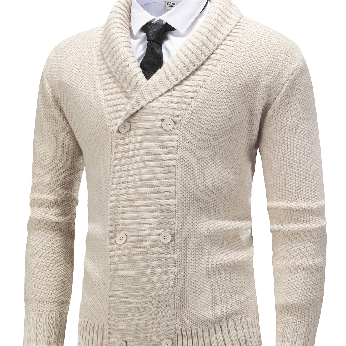 Cardigan boutonné en maille texturée