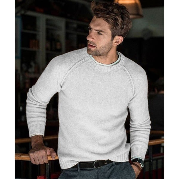 Pull en tricot doux décontracté pour le quotidien homme – Montgenèvre
