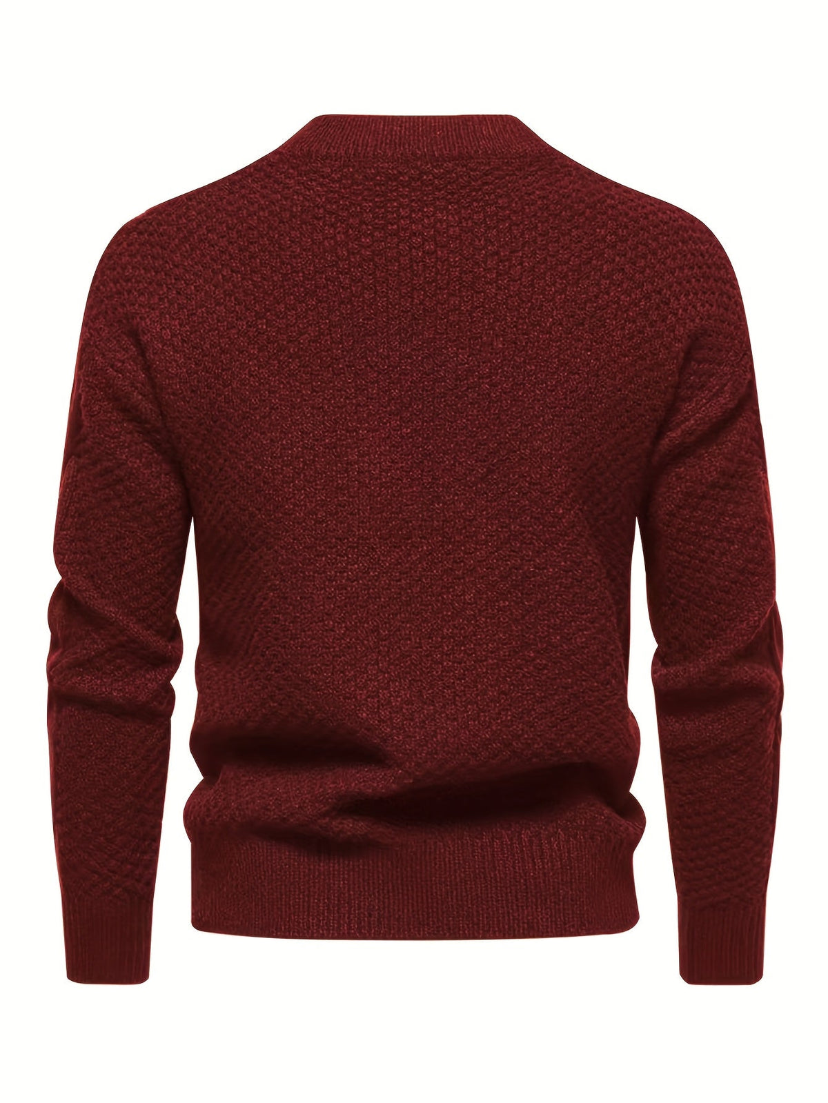Pull col rond maille torsadée bleu ciel