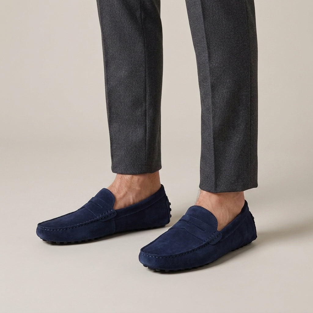 Mocassins slip-on en daim de veau pour le quotidien homme – Peillon