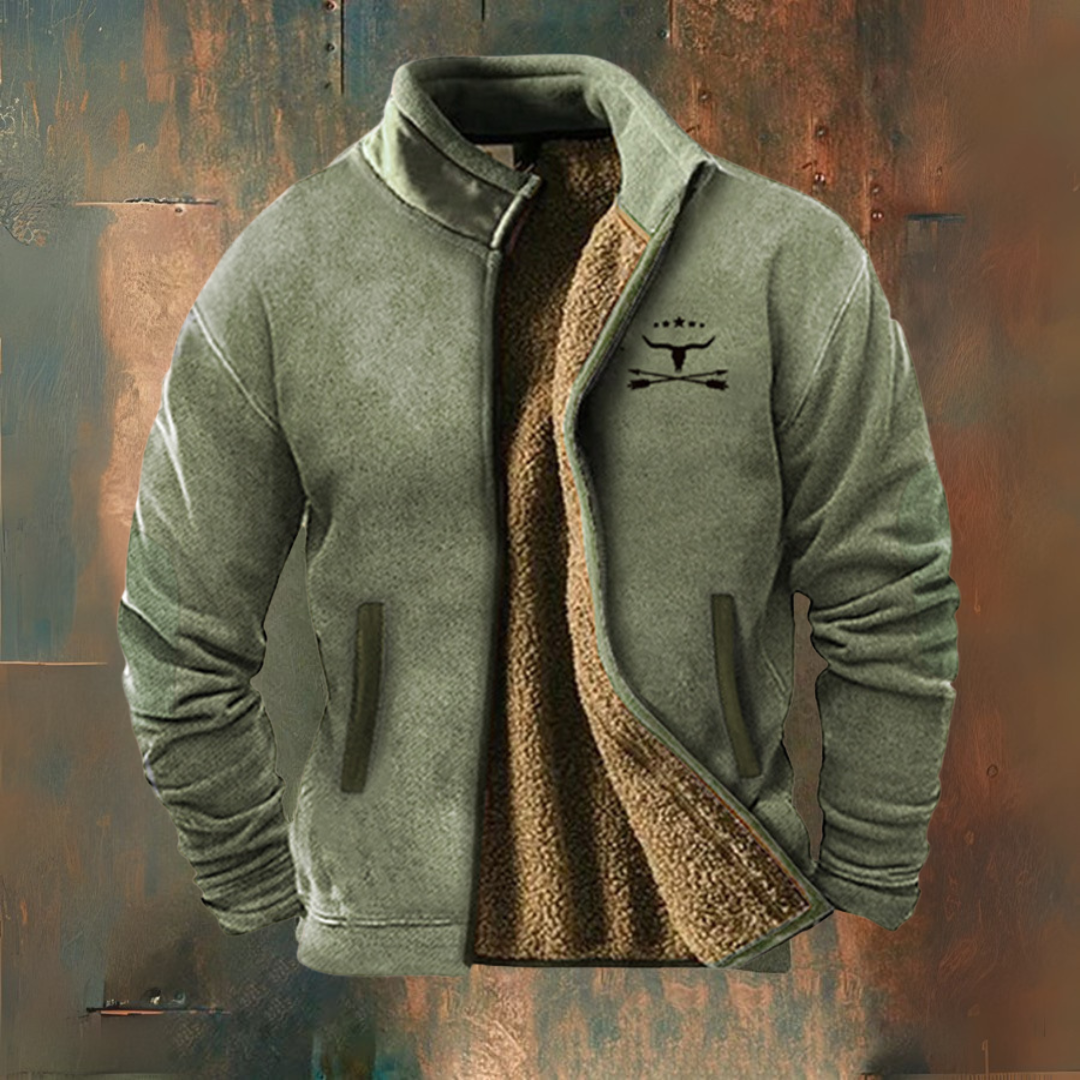 Veste en maille douce coloris vert