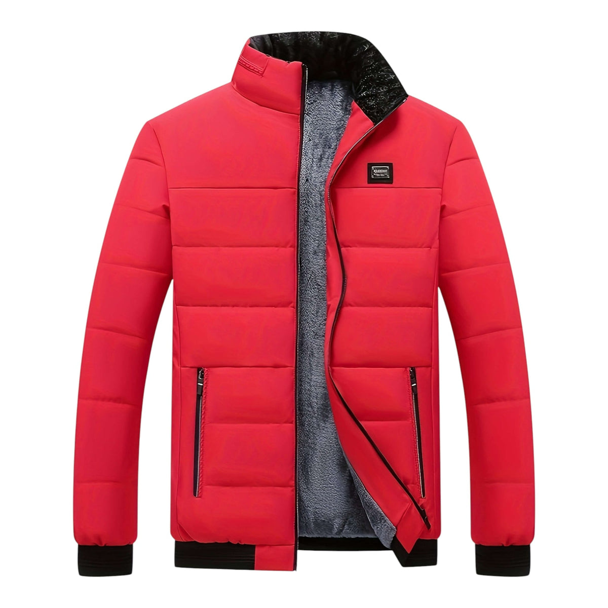 Veste d'hiver zippée col montant matelassée
