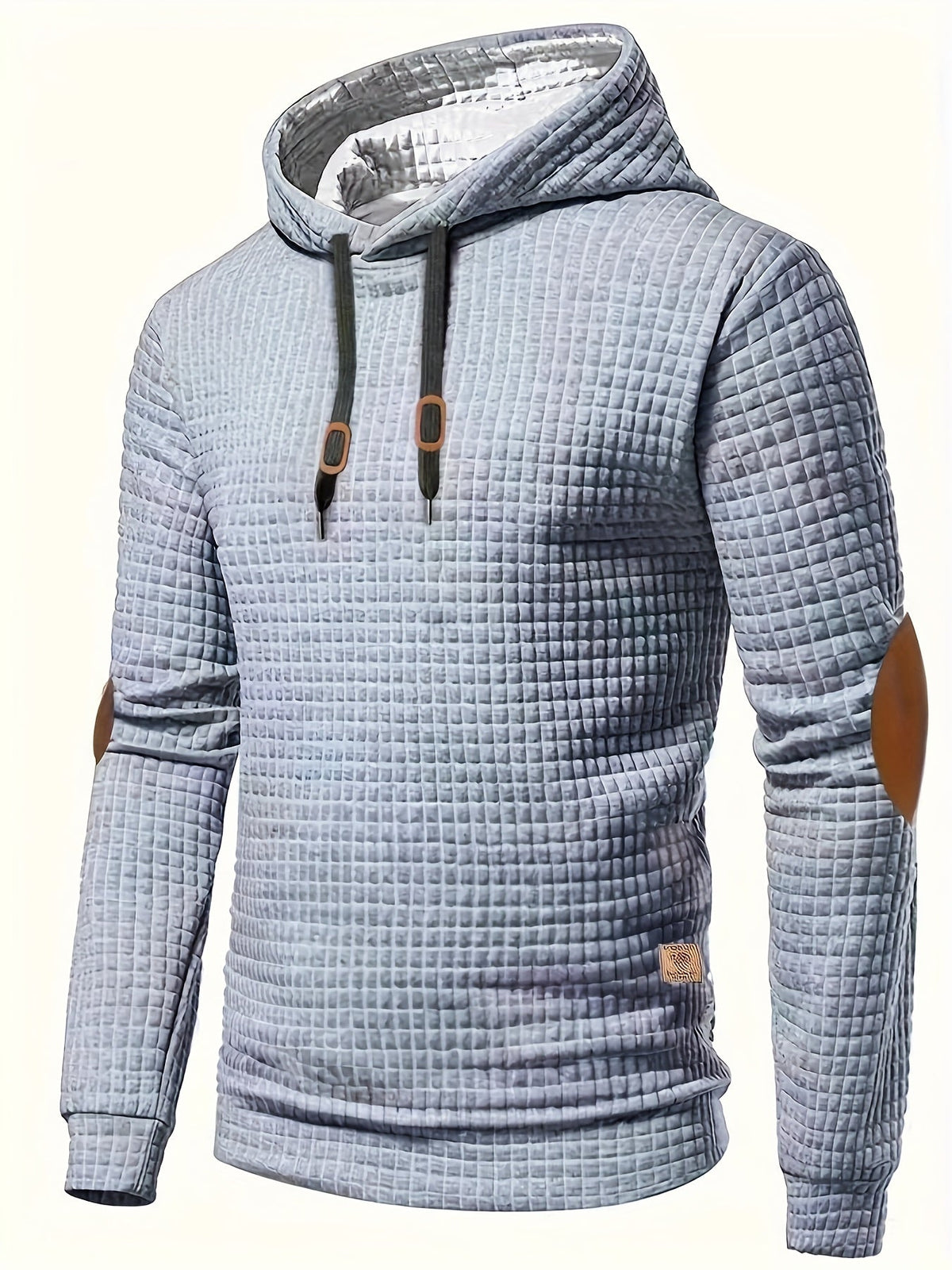 Sweat à capuche gaufré avec coudières