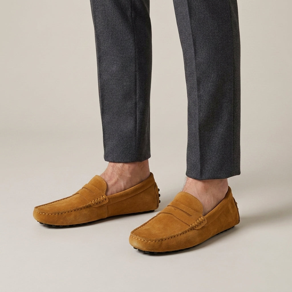 Mocassins slip-on en daim de veau pour le quotidien homme – Peillon