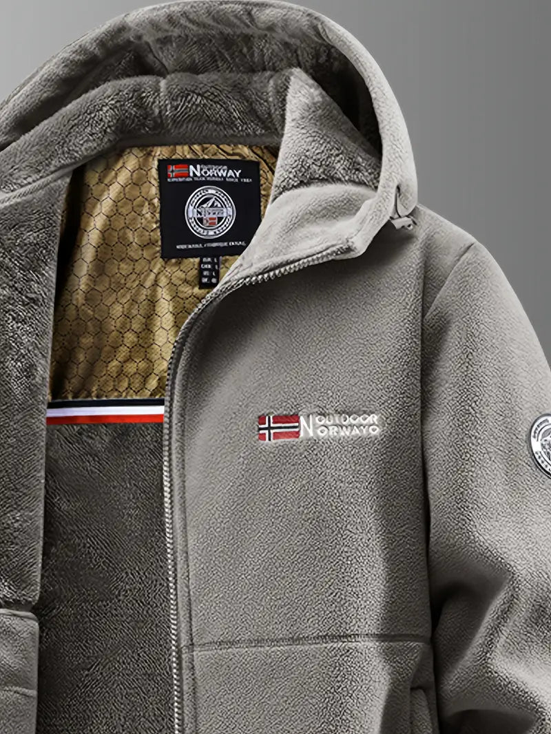 Veste en polaire thermique zippée col montant homme – Carantec