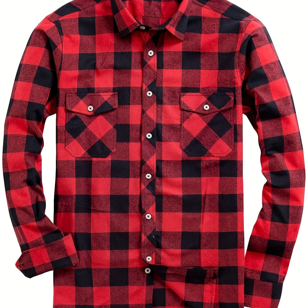 Chemise à grands carreaux deux poches