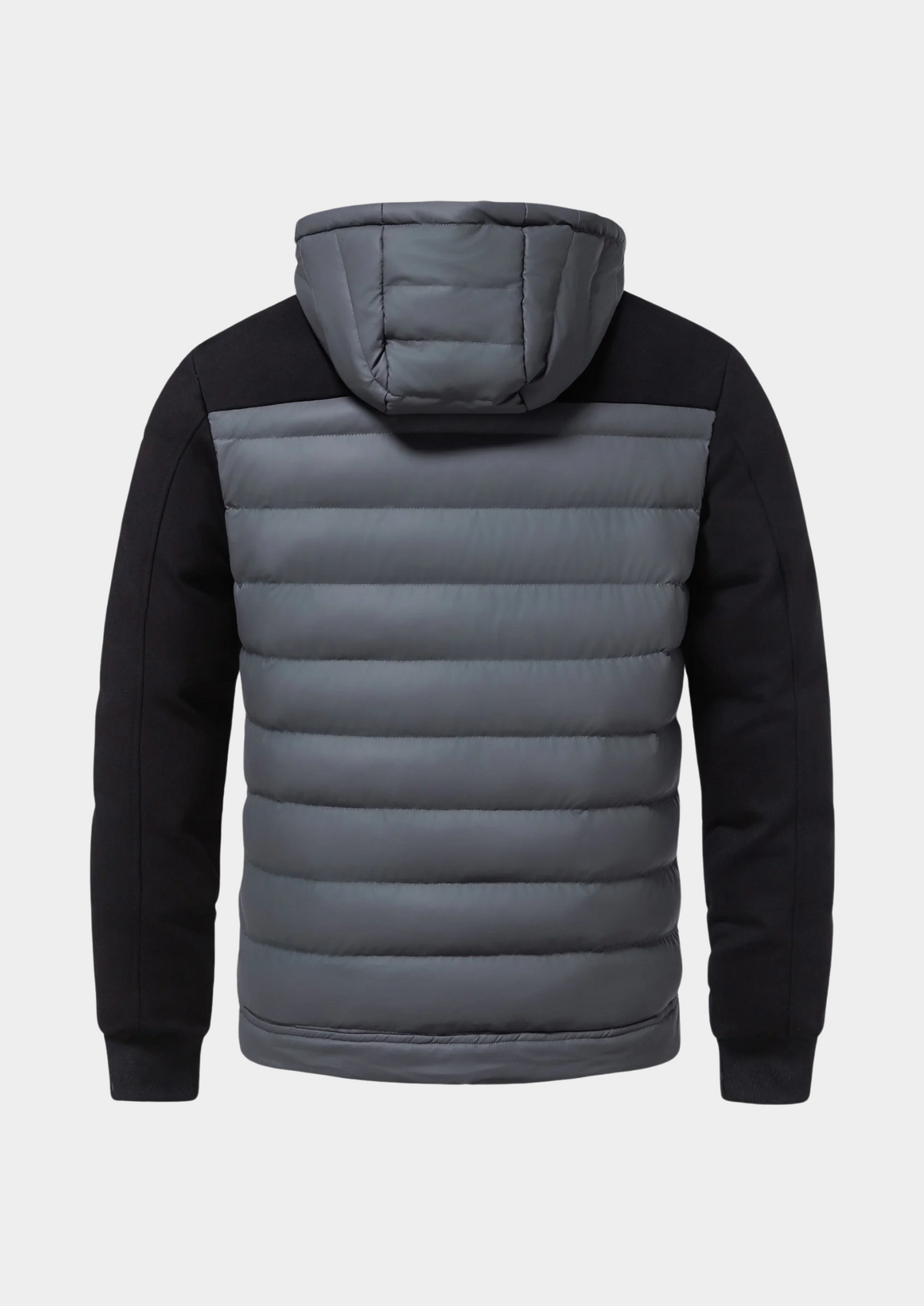 Veste hybride matelassée à capuche noire