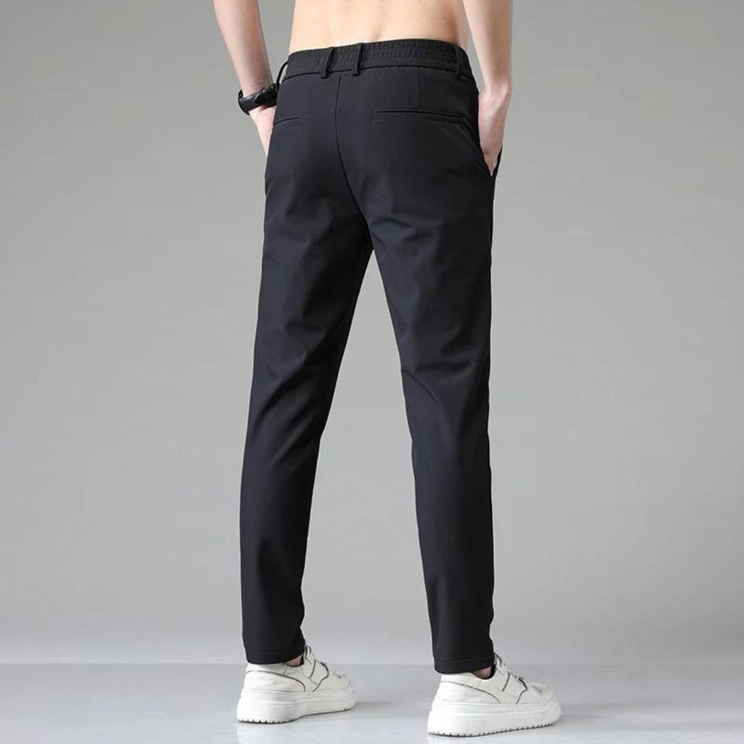 Pantalon slim extensible taille élastique