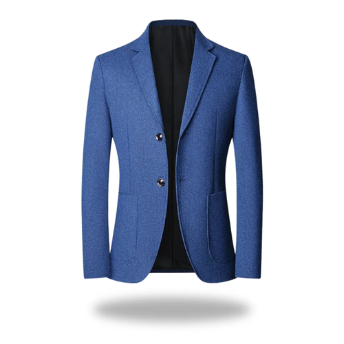 Blazer chiné deux boutons poches plaquées