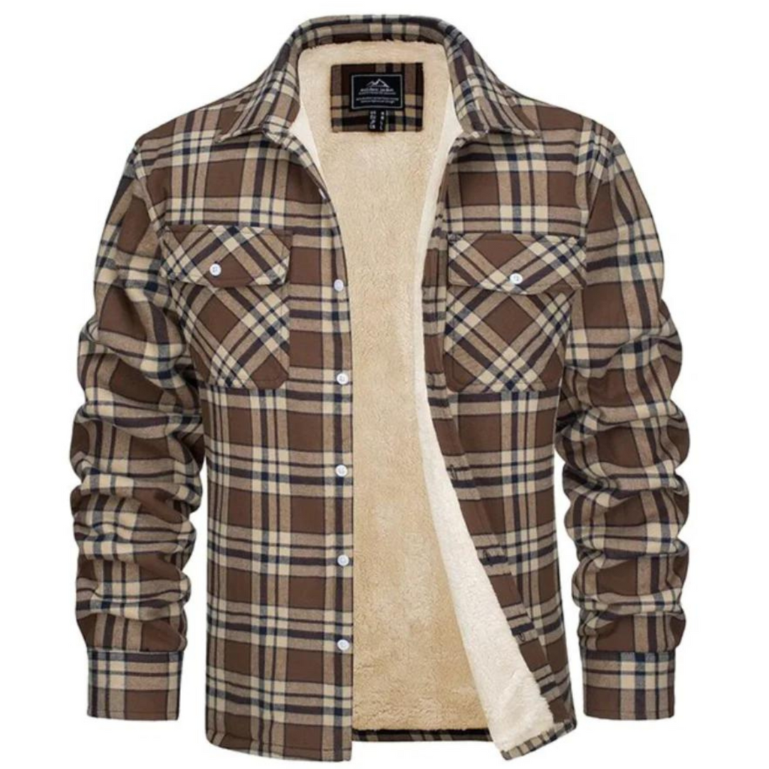 Veste à carreaux classique et décontractée pour les journées fraîches homme – Cézembre