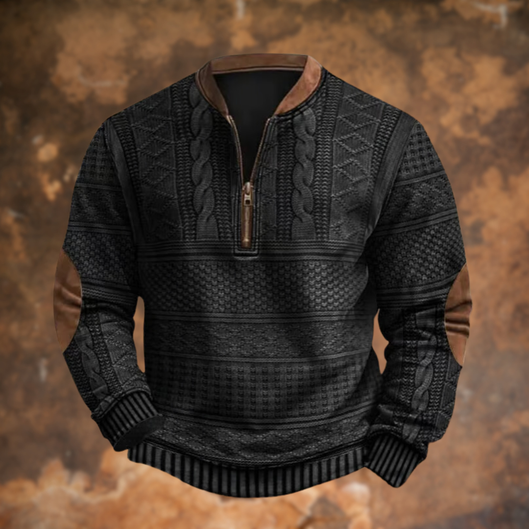 Polo d'automne élégant manches longues au style intemporel homme – Lowendal