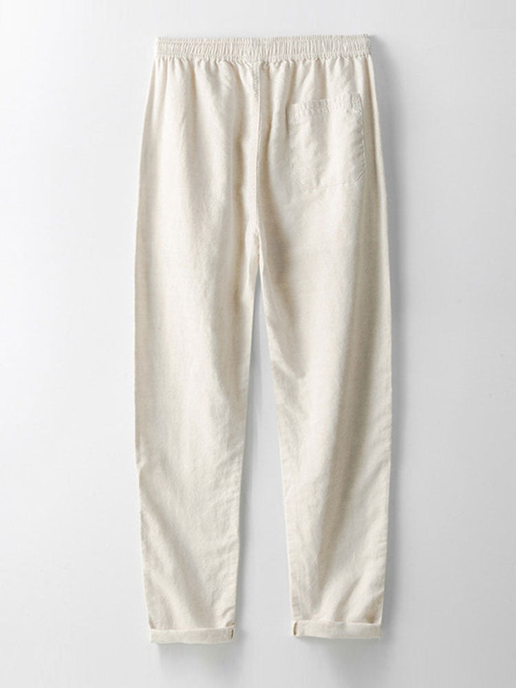 Ensemble chemise rayée épaules ajourées et pantalon