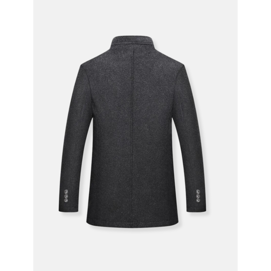 Manteau classique coupe ajustée design épuré hiver homme – Savonnières