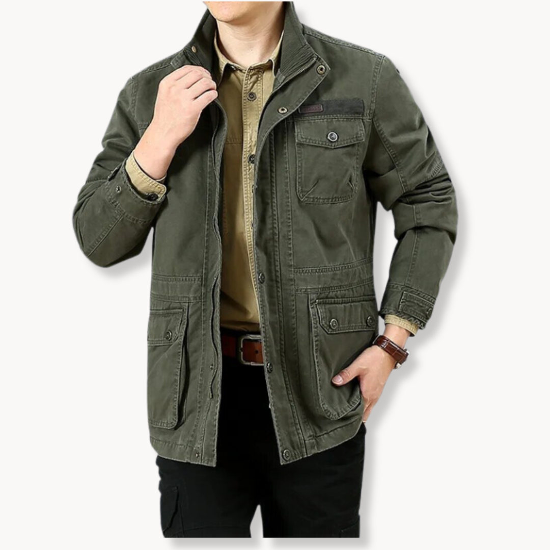 Veste fonctionnelle en coton poches coupe actuelle homme – Alise
