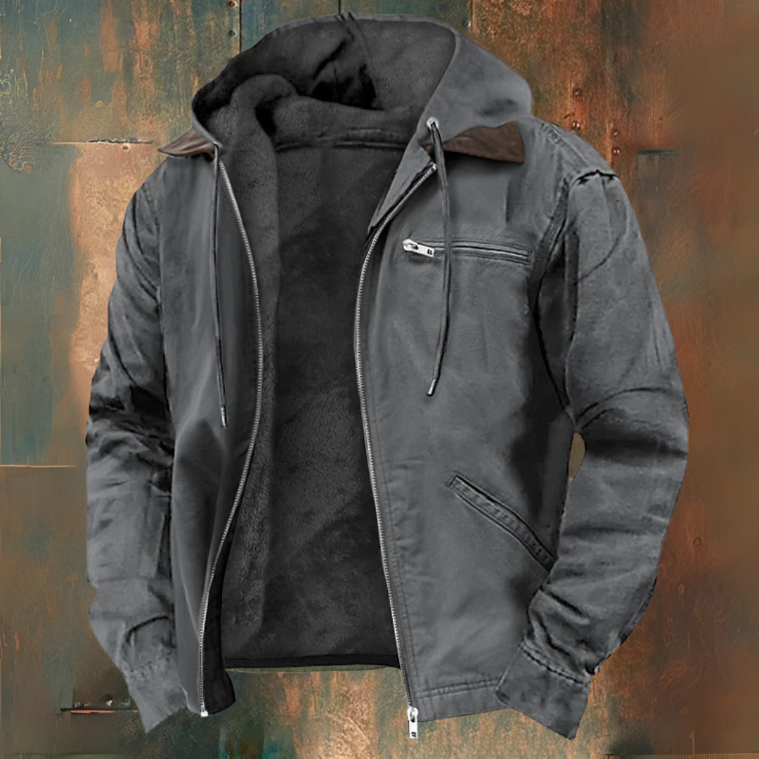 Veste zippée à capuche en maille