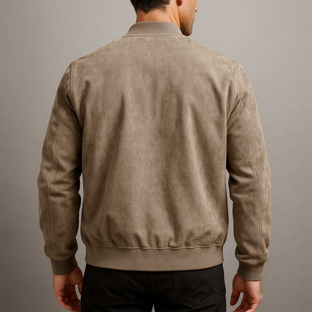 Veste urbaine en cuir suédé au style intemporel homme – Saint-Paul