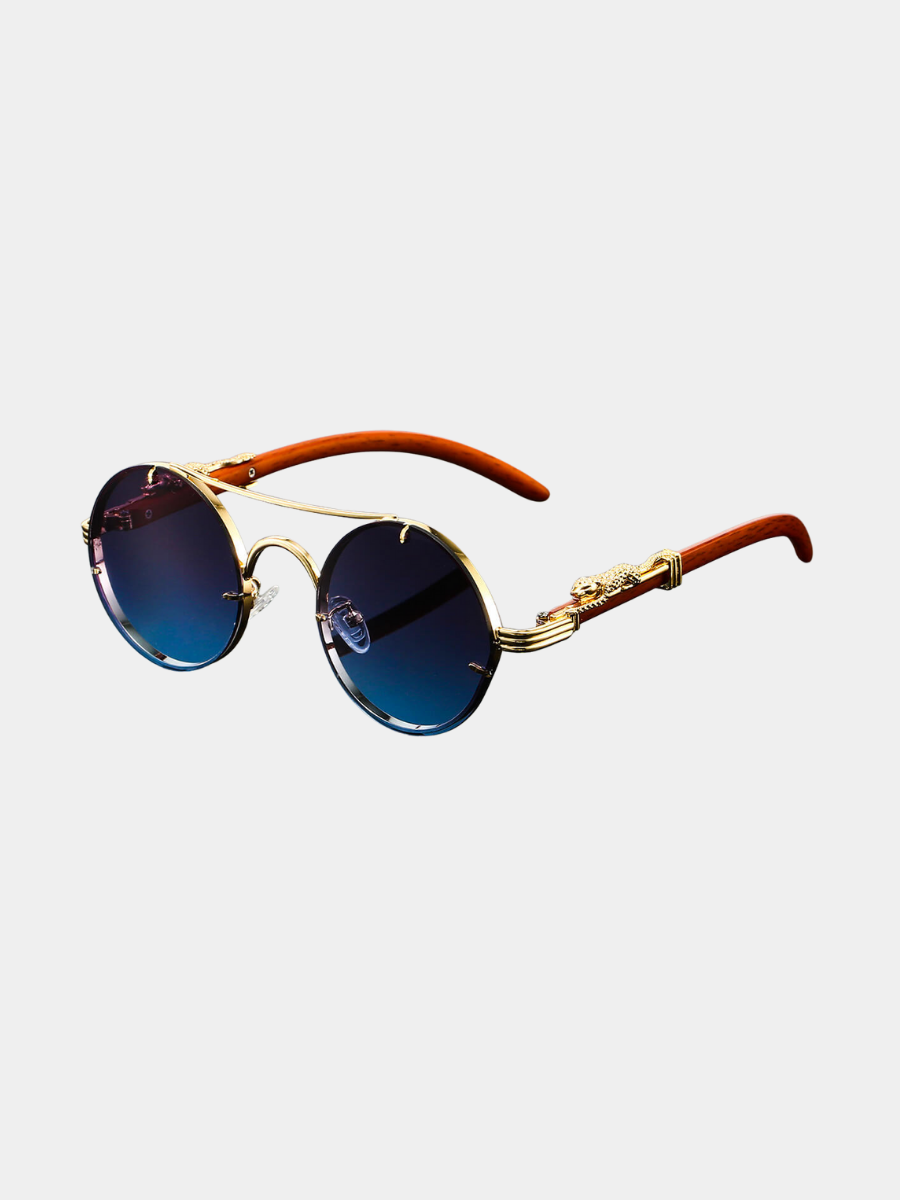 Lunettes de soleil rétro monture angulaire style sobre et élégant homme – Reugny