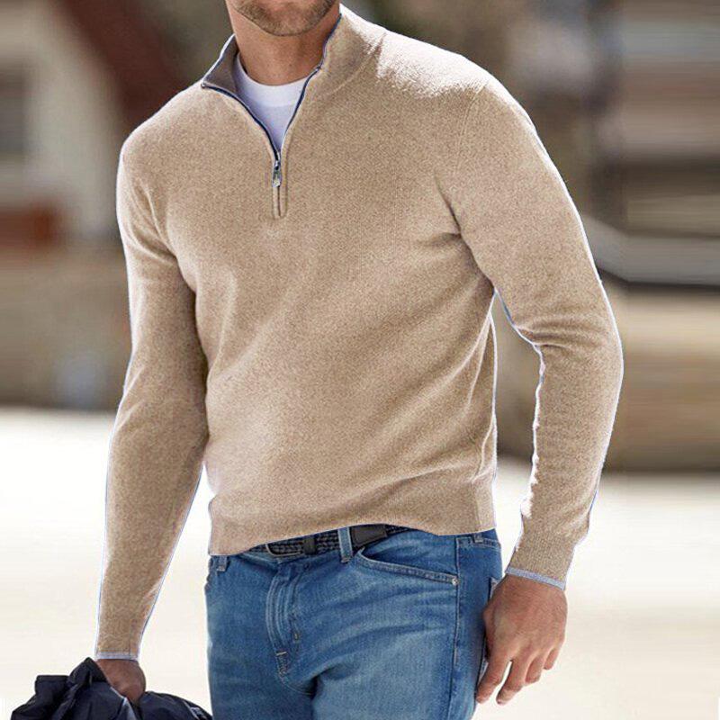 Pull zippé col montant maille douce coupe ajustée rythme du quotidien homme – Villeneuve-sur-Lot