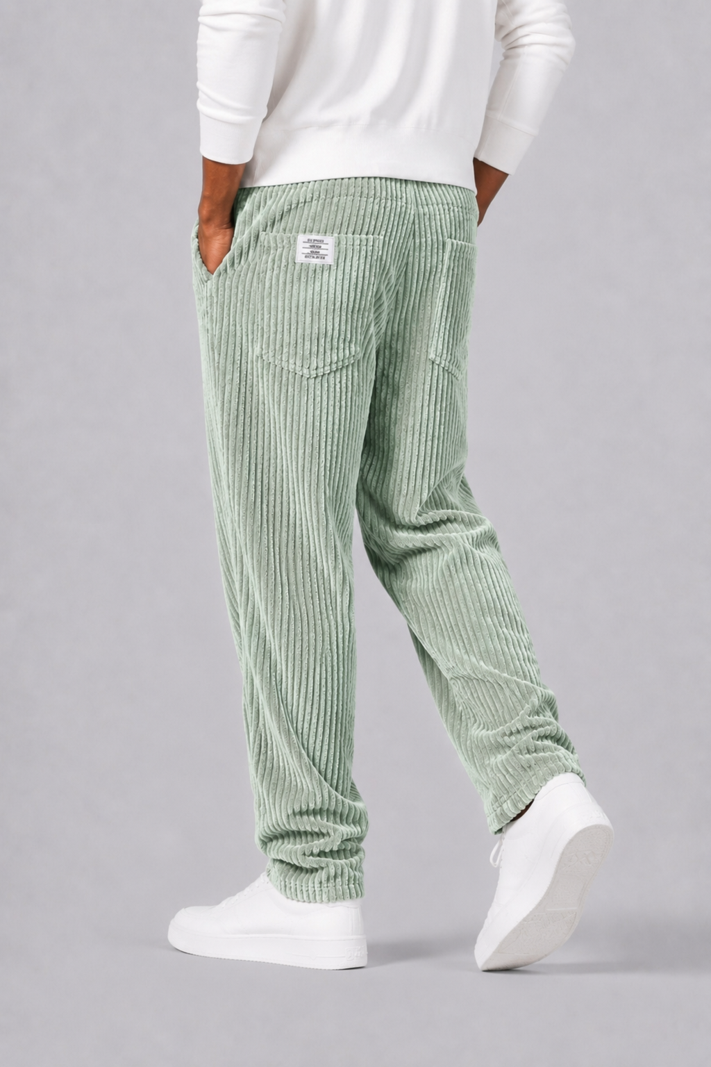 Pantalon en velours côtelé taille élastique coupe droite homme – Sancerre