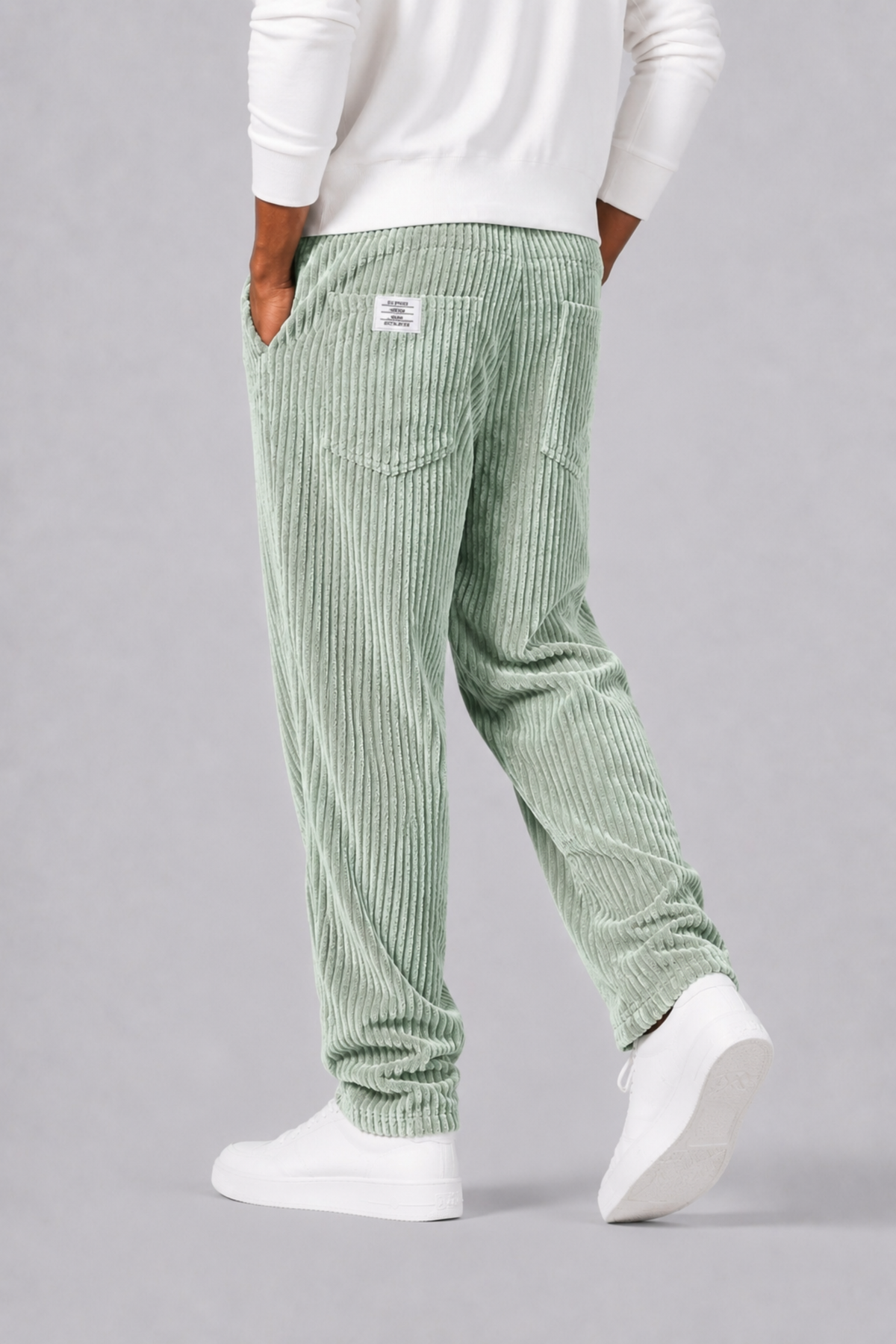 Pantalon en velours côtelé taille élastique coupe droite homme – Sancerre