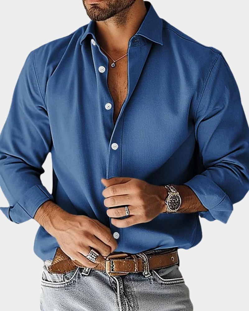Chemise boutonnée extensible coupe ajustée