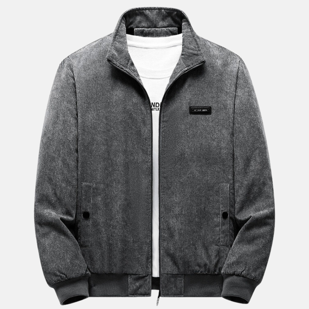 Veste rétro en velours côtelé