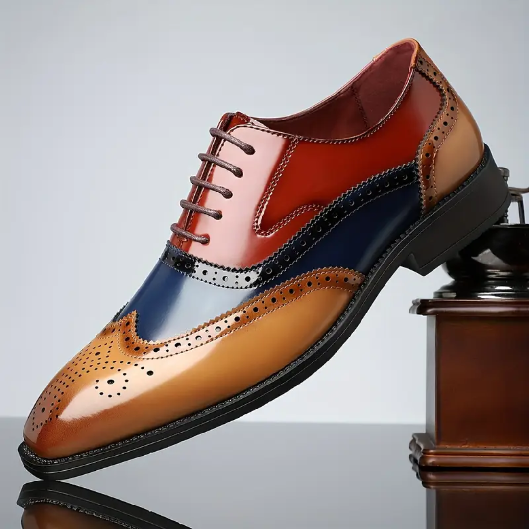 Chaussures brogues à bout fleuri