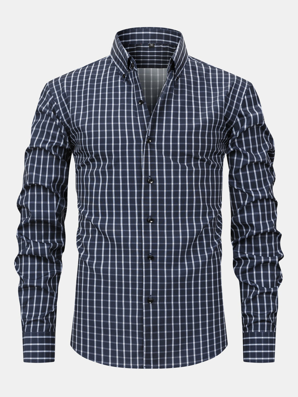 Chemise à carreaux manches longues