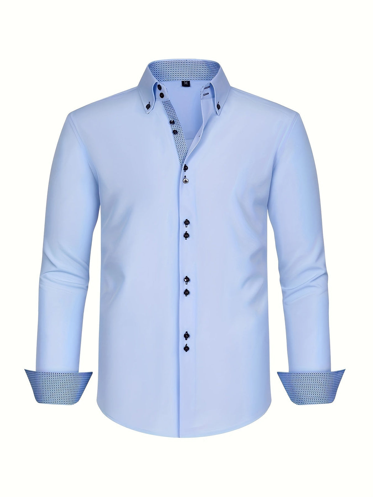 Chemise légère élégante à détails contrastés coupe confortable homme – Larmor