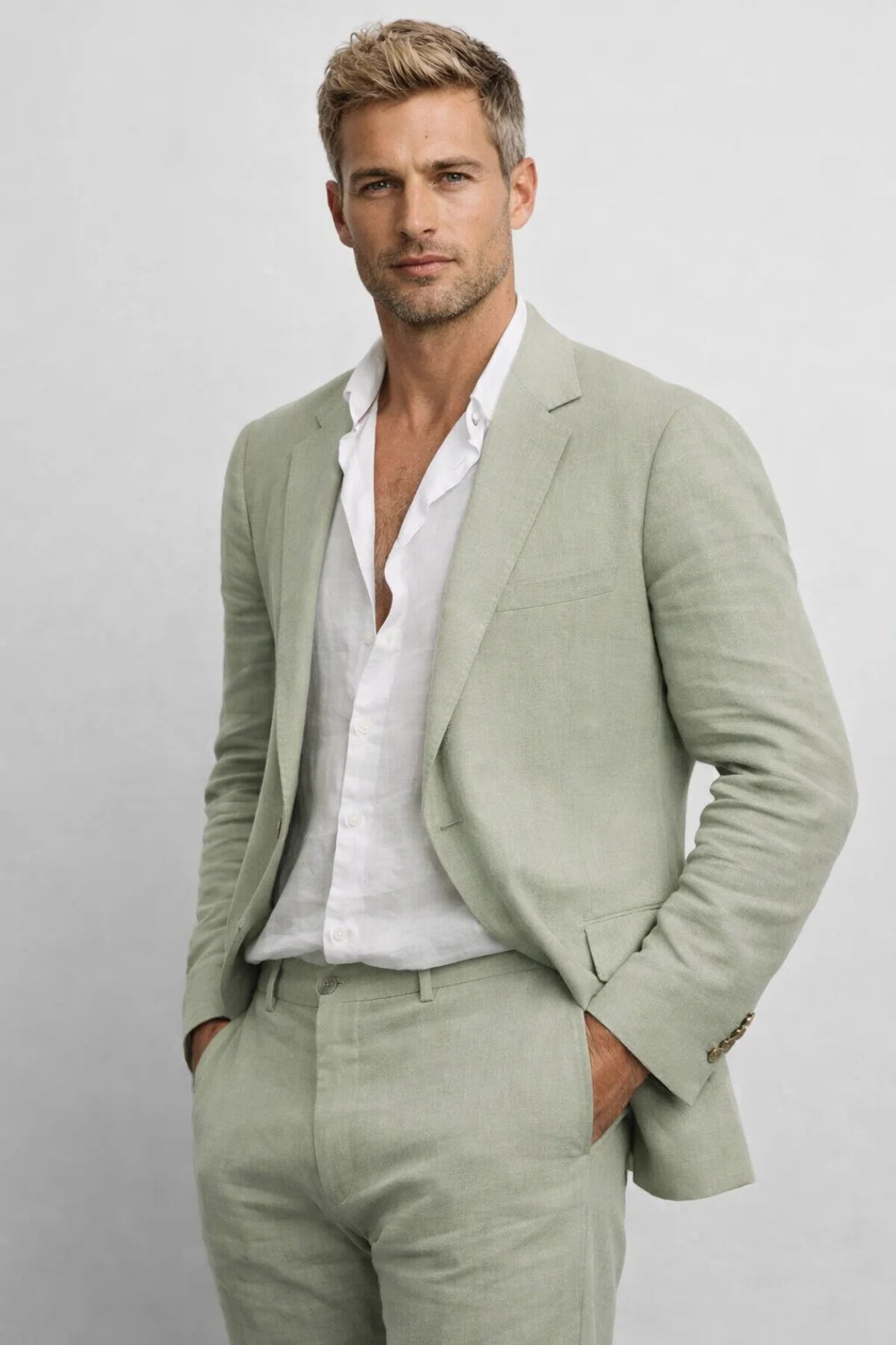 Costume deux pièces blazer et pantalon coupe ajustée homme – Chardon-Lagache