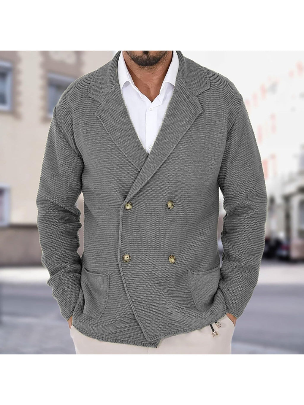 Cardigan aspect lainage forme veste