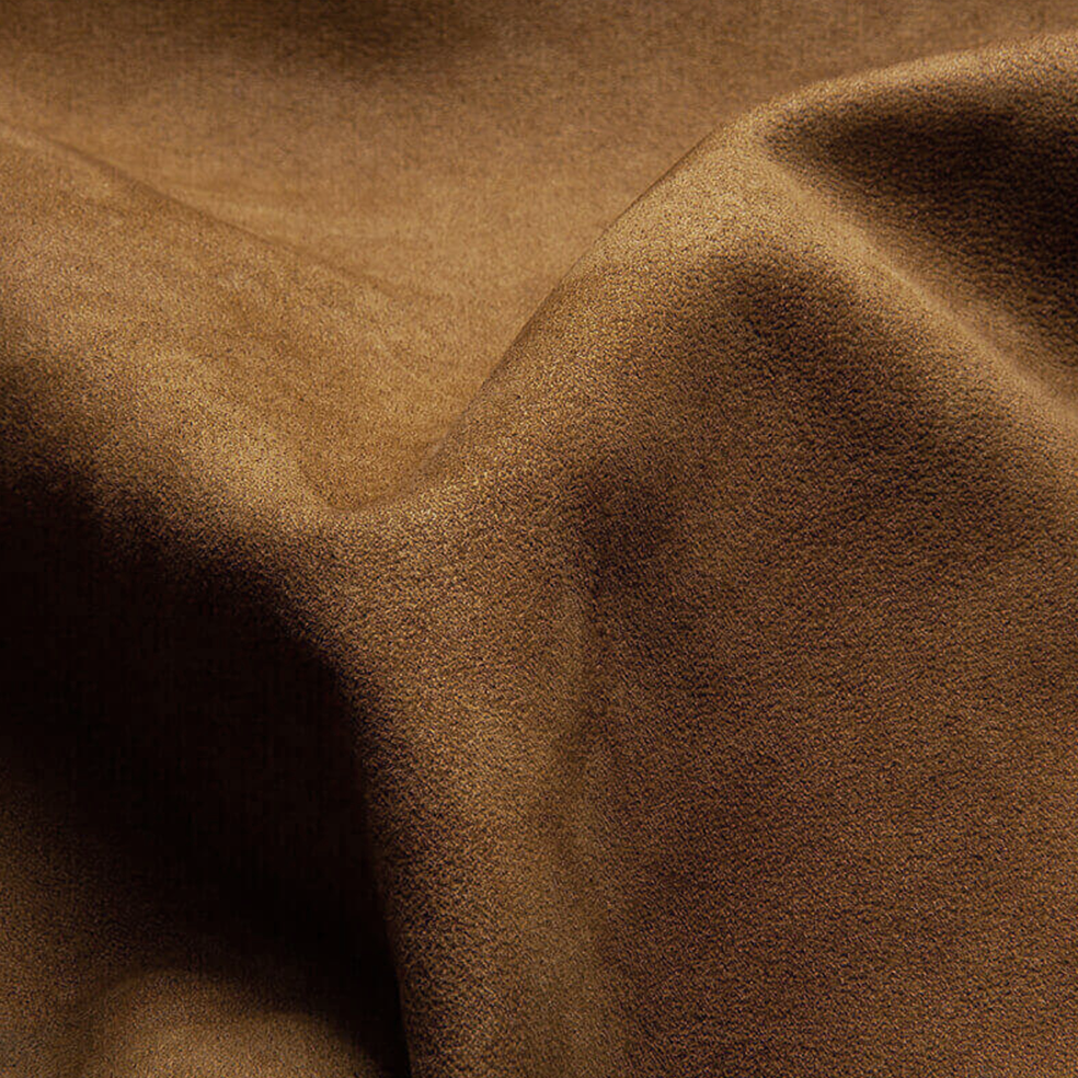 Manteau long aspect daim col peluche