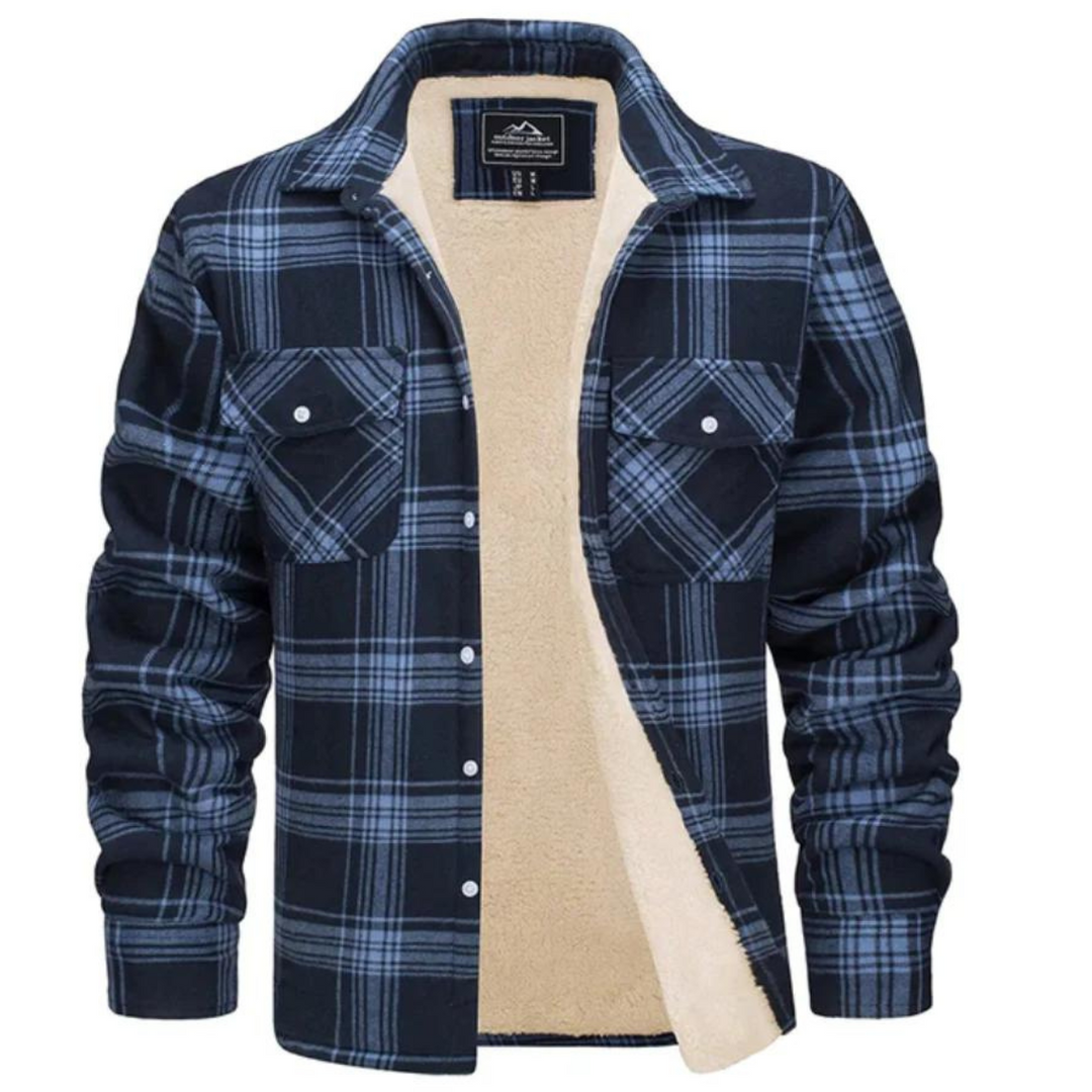 Veste à carreaux classique et décontractée pour les journées fraîches homme – Cézembre