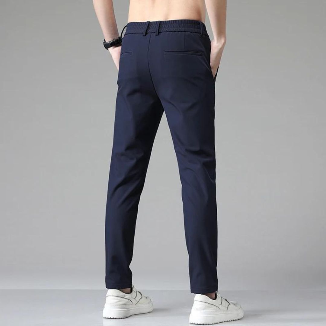 Pantalon slim extensible taille élastique