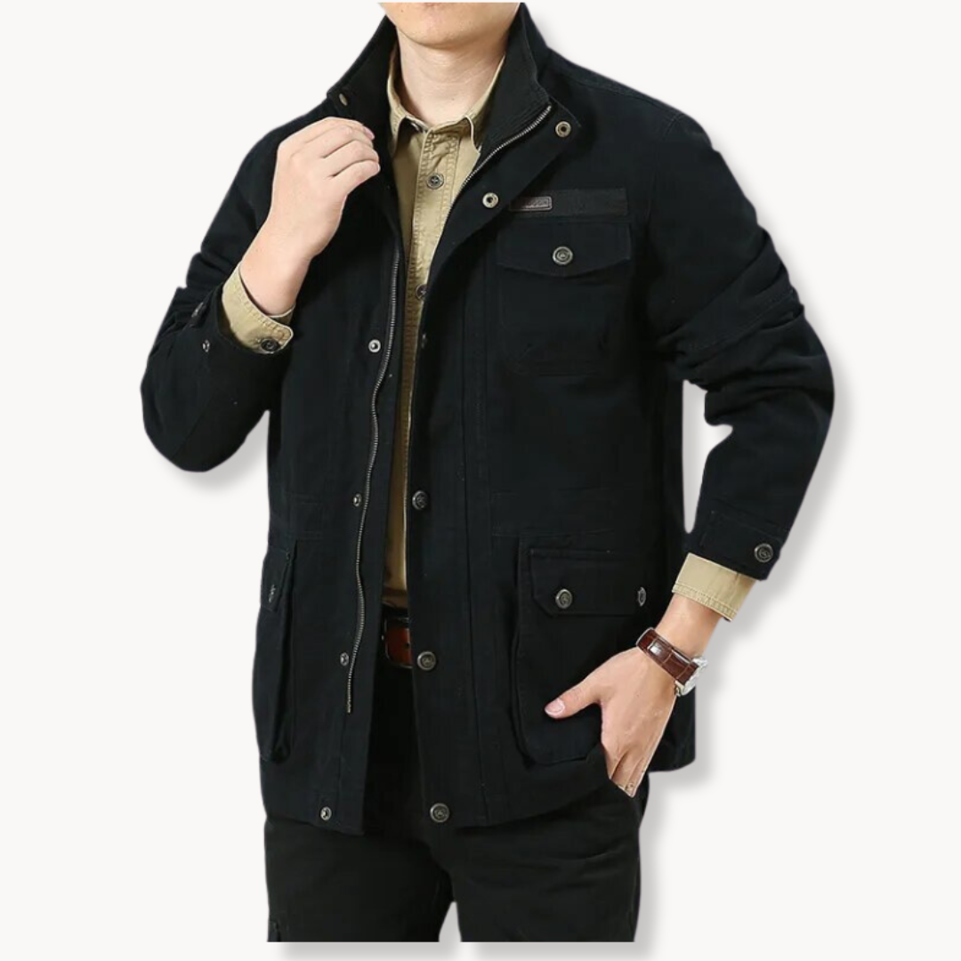 Veste fonctionnelle en coton poches coupe actuelle homme – Alise