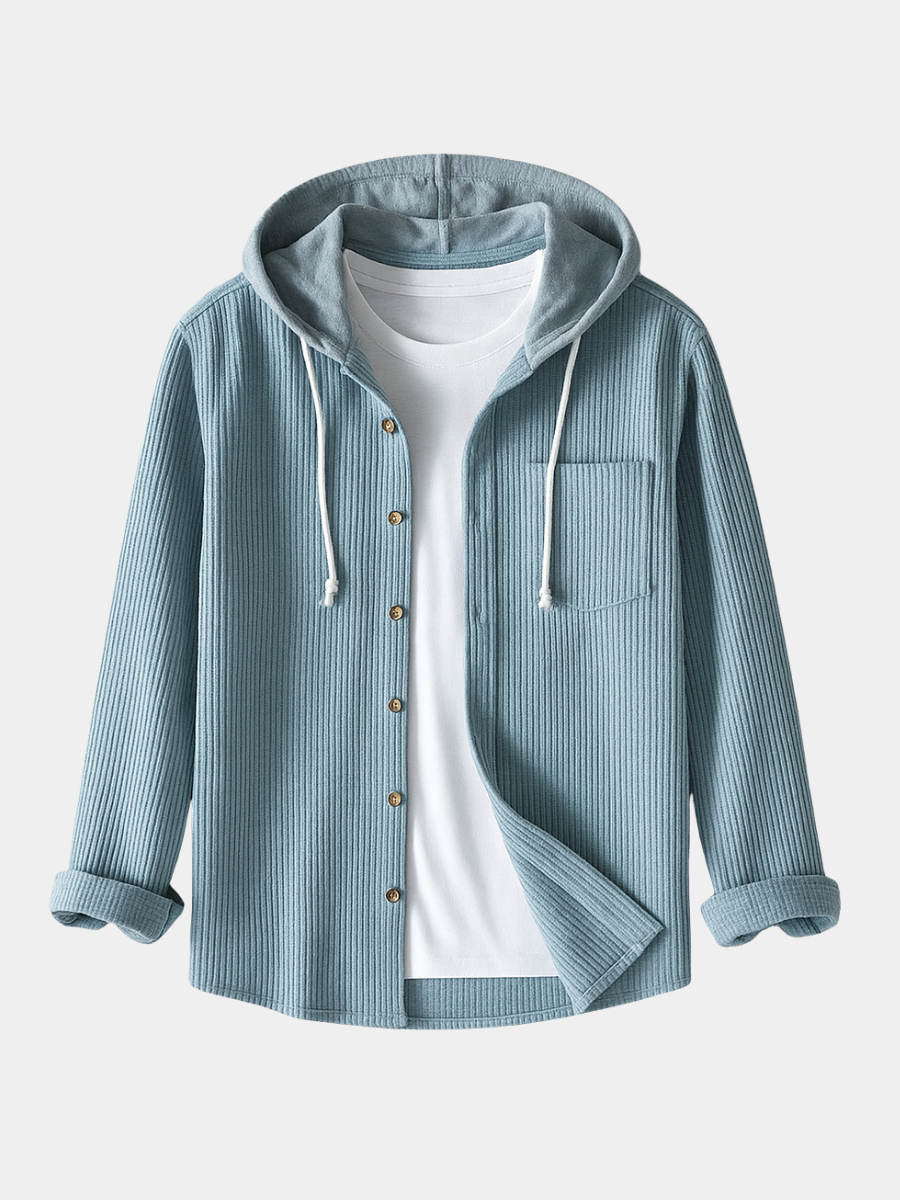 Chemise polyvalente à capuche coupe décontractée homme – Moliets
