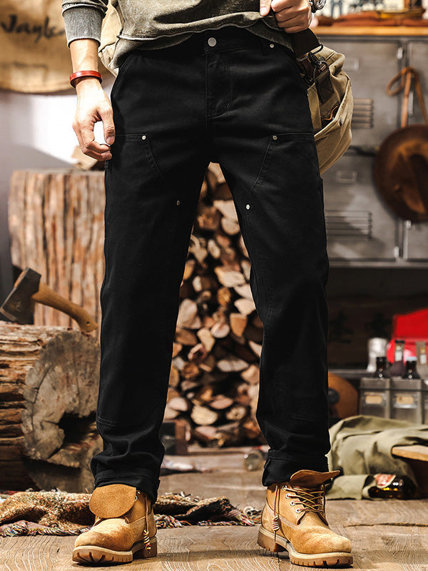 Pantalon utilitaire en coton coupe confortable liberté de mouvement homme – Ambarès