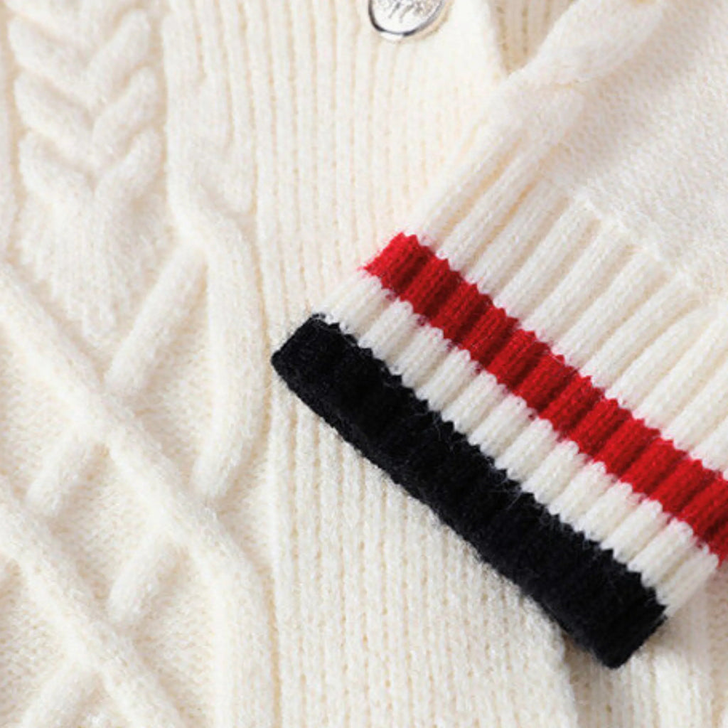 Pull en maille douce à poches latérales