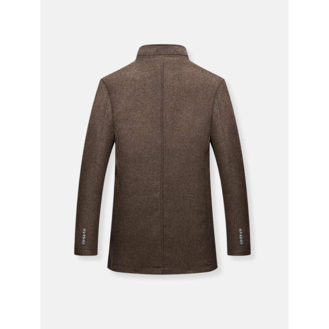 Manteau classique coupe ajustée design épuré hiver homme – Savonnières
