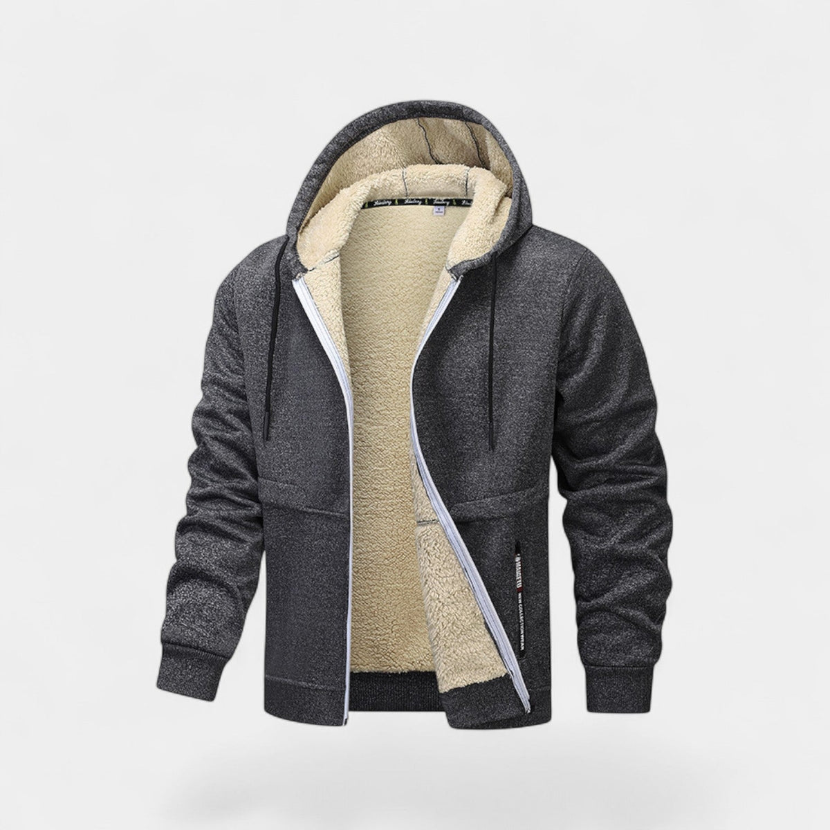 Cardigan en laine d'agneau coupe ample boutonné homme – Apremont