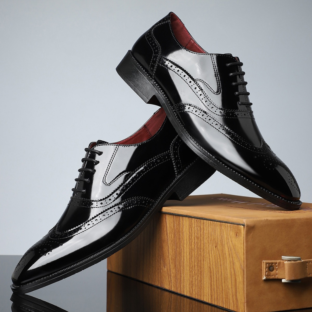 Chaussures brogues à bout fleuri