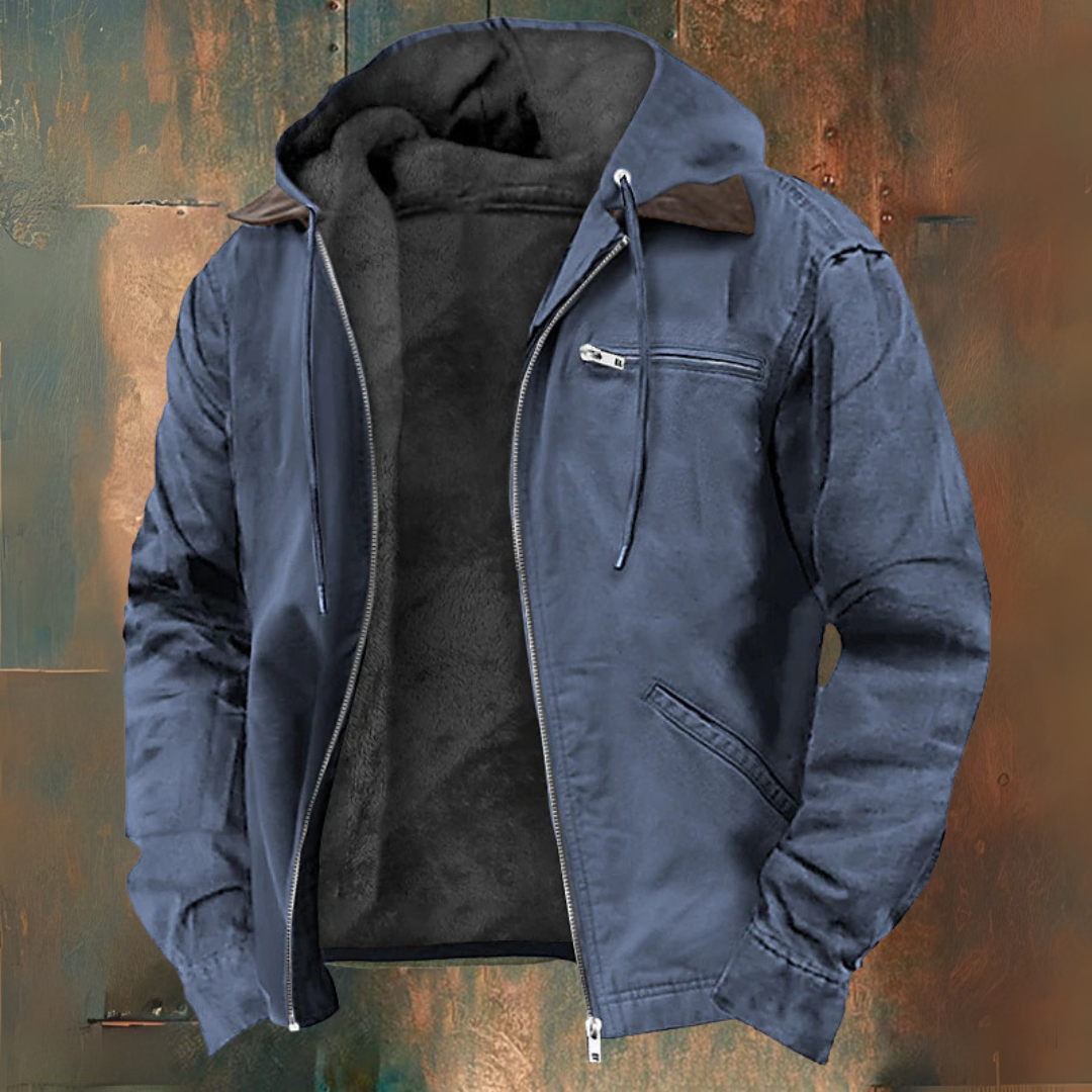 Veste zippée à capuche en maille